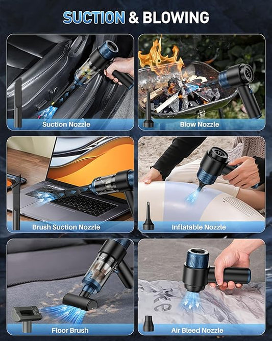 Portable Car Vacuum Cleaner – Powerful Cordless Cleaner