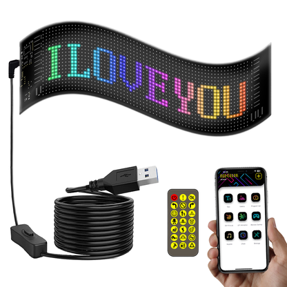 Bluetooth LED Matrix Display – Custom Text & Animations