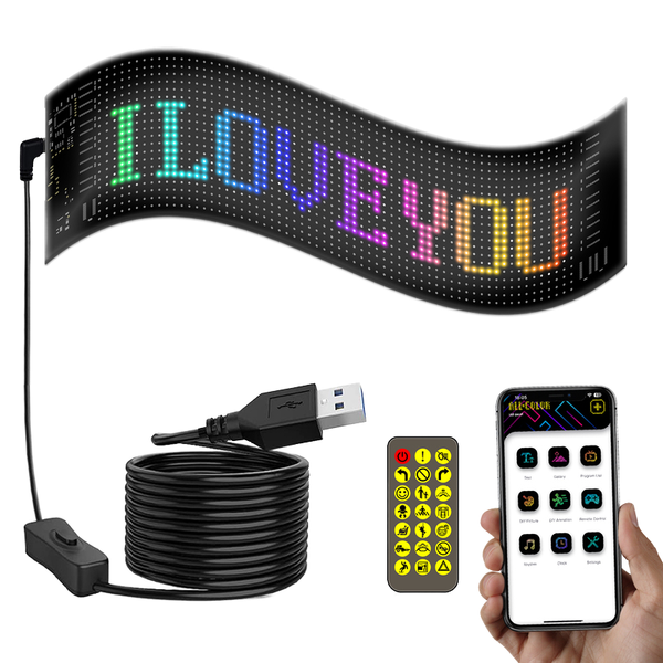 Bluetooth LED Matrix Display – Custom Text & Animations