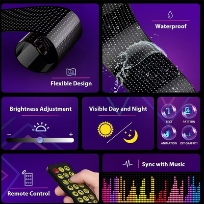 Bluetooth LED Matrix Display – Custom Text & Animations