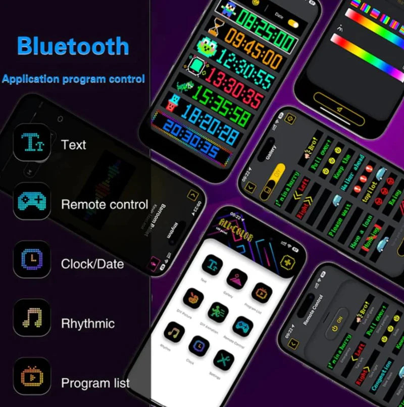Bluetooth LED Matrix Display – Custom Text & Animations